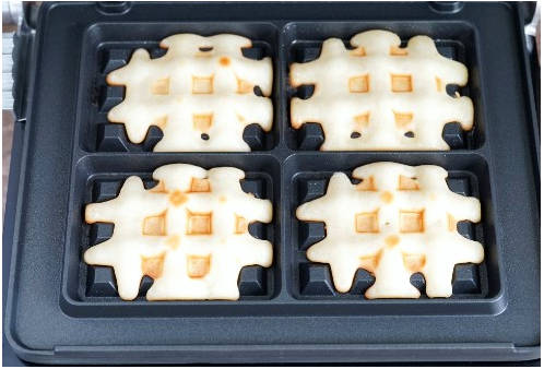 Вафли без глютена в вафельнице