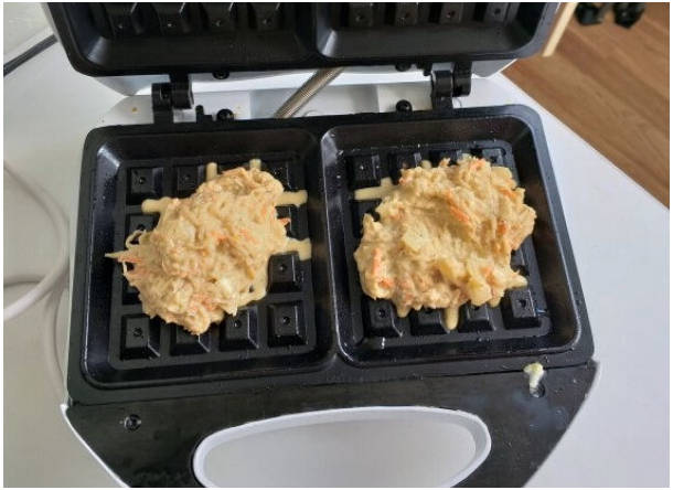 Картофельные вафли с сыром