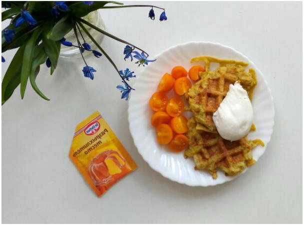 Картофельные вафли с сыром