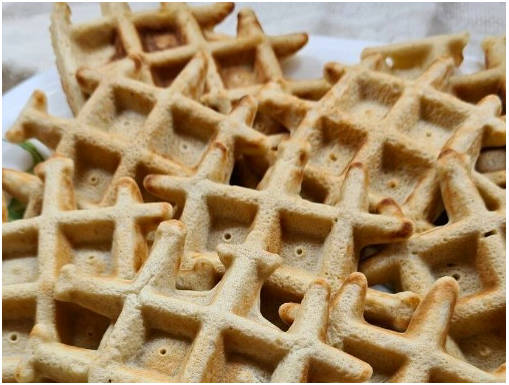 Вафли из муки зеленой гречки