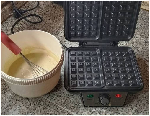 Вафли из муки зеленой гречки
