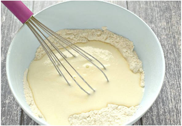 Вафли на завтрак в вафельнице