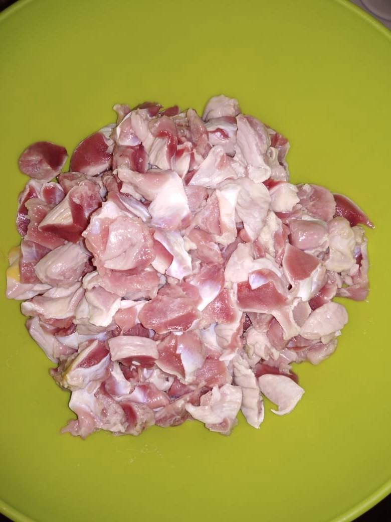 Куриные желудки в духовке