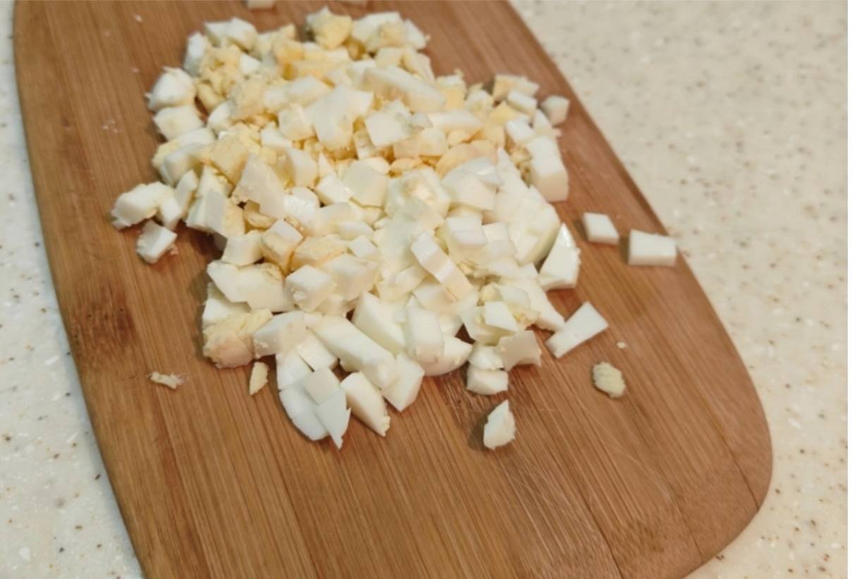 Крабовый салат без риса с пекинской капустой