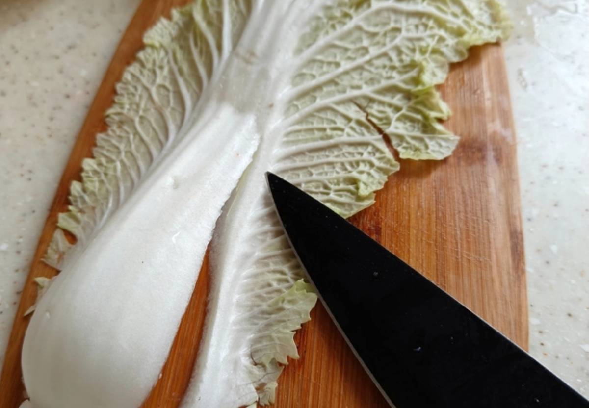 Крабовый салат без риса с пекинской капустой