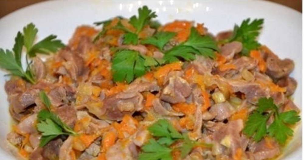 Куриные желудки в мультиварке Редмонд