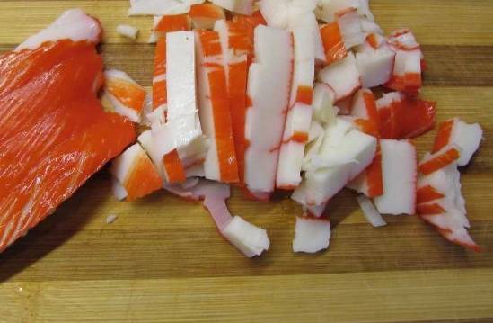 Крабовый салат с айсбергом