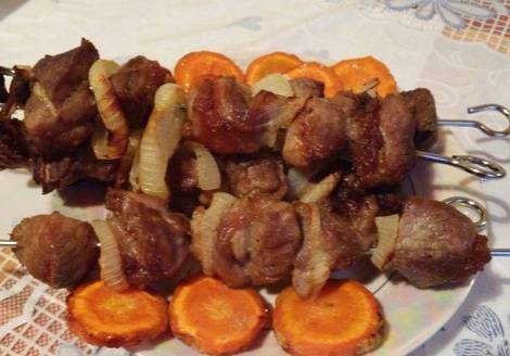 Шашлык из свинины в аэрогриле