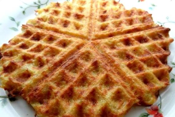 Драники в вафельнице