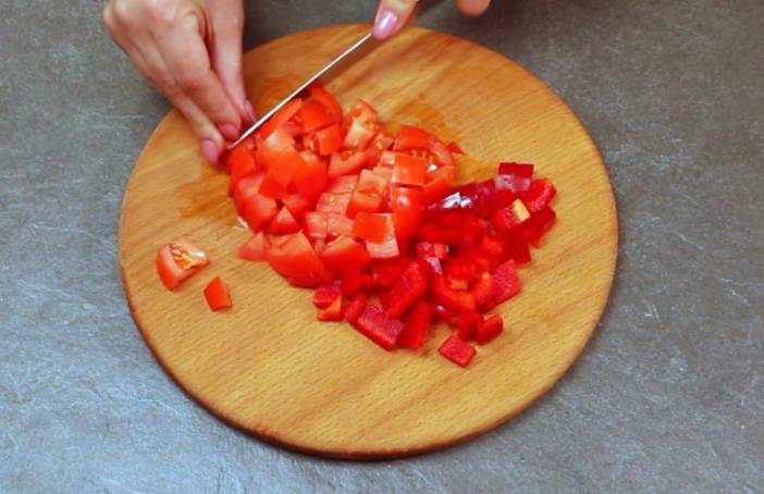 Зеленый салат с морепродуктами
