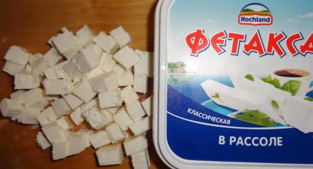 Овощной салат с фетаксой