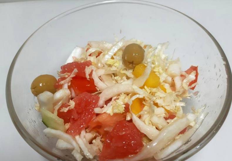 Овощной салат с апельсином