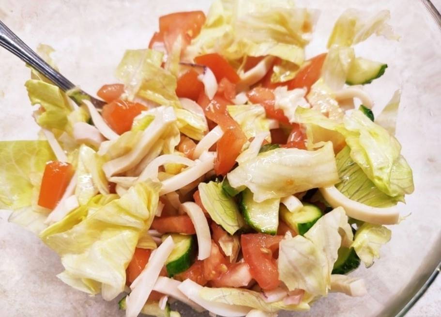 ПП салат с кальмарами ПП салат с кальмарами