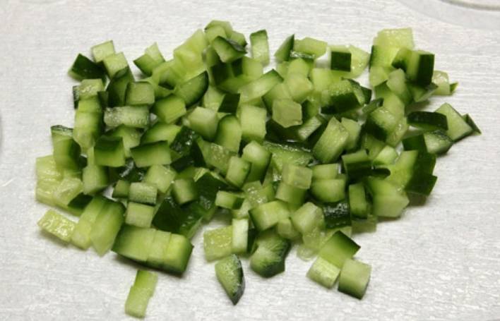 ПП салат с зеленым горошком