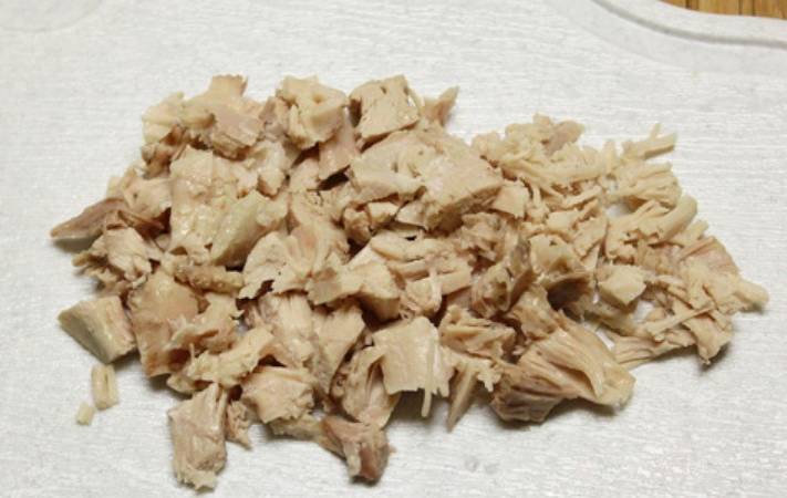 ПП салат с зеленым горошком