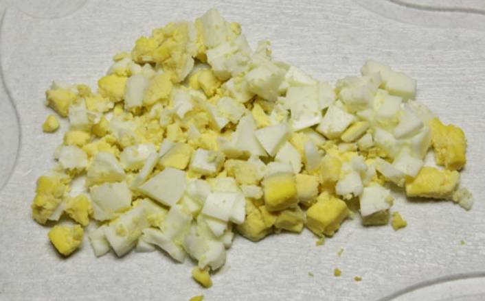 ПП салат с зеленым горошком