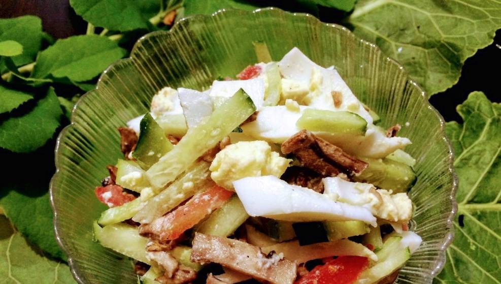 ПП салат с грибами