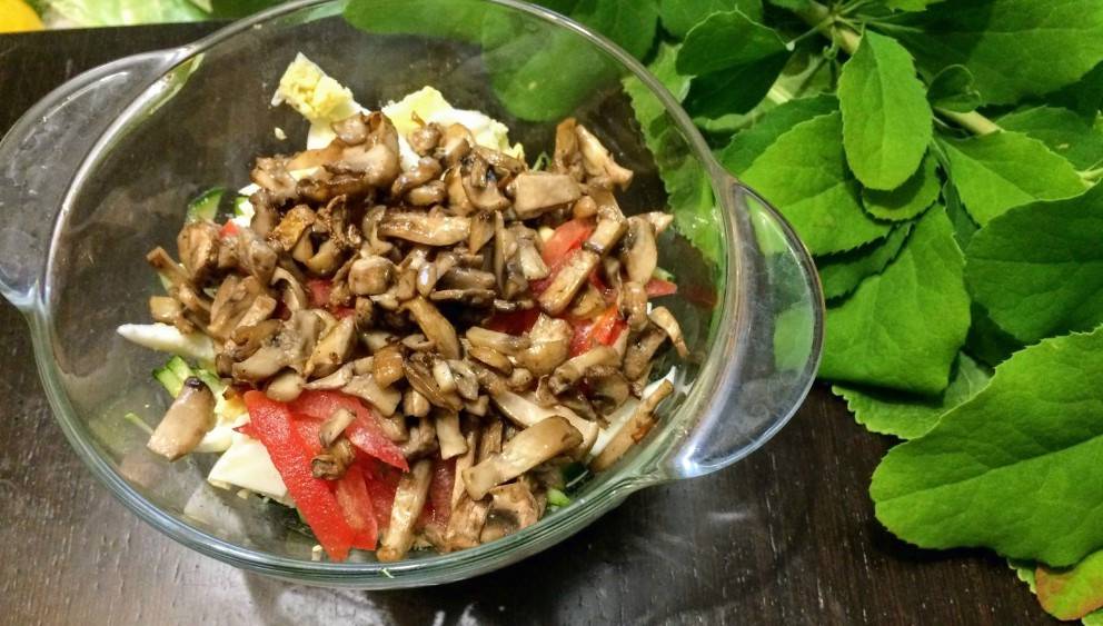 ПП салат с грибами