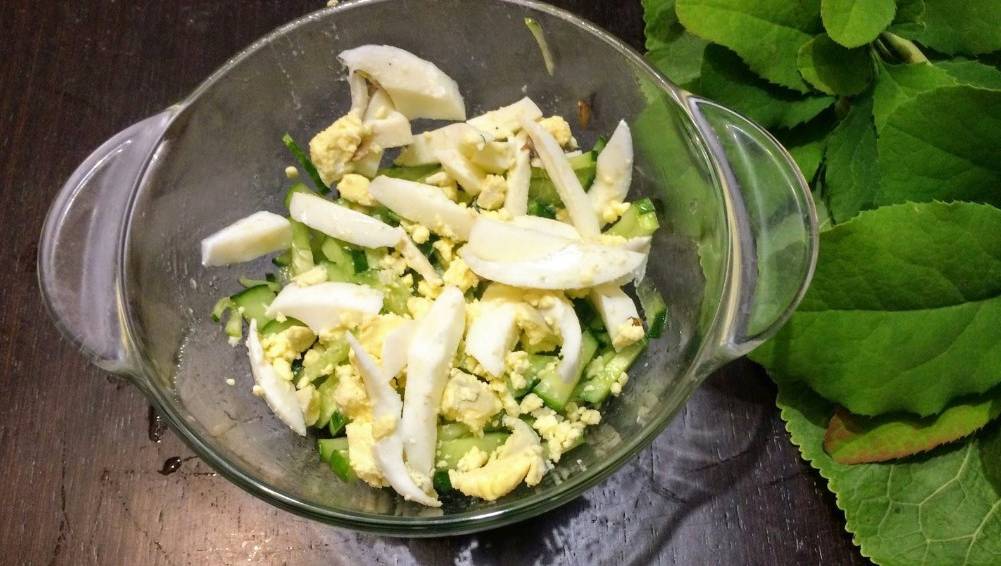 ПП салат с грибами