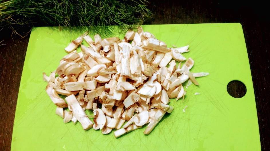 ПП салат с грибами