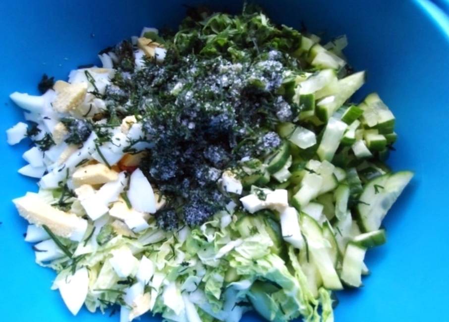 ПП салат с греческим йогуртом