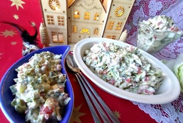 ПП салат с греческим йогуртом