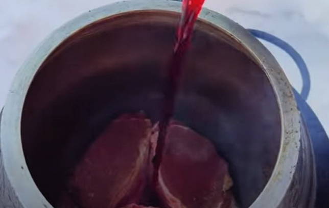 Шашлык в афганском казане