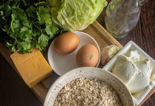 Капустные котлеты с овсянкой