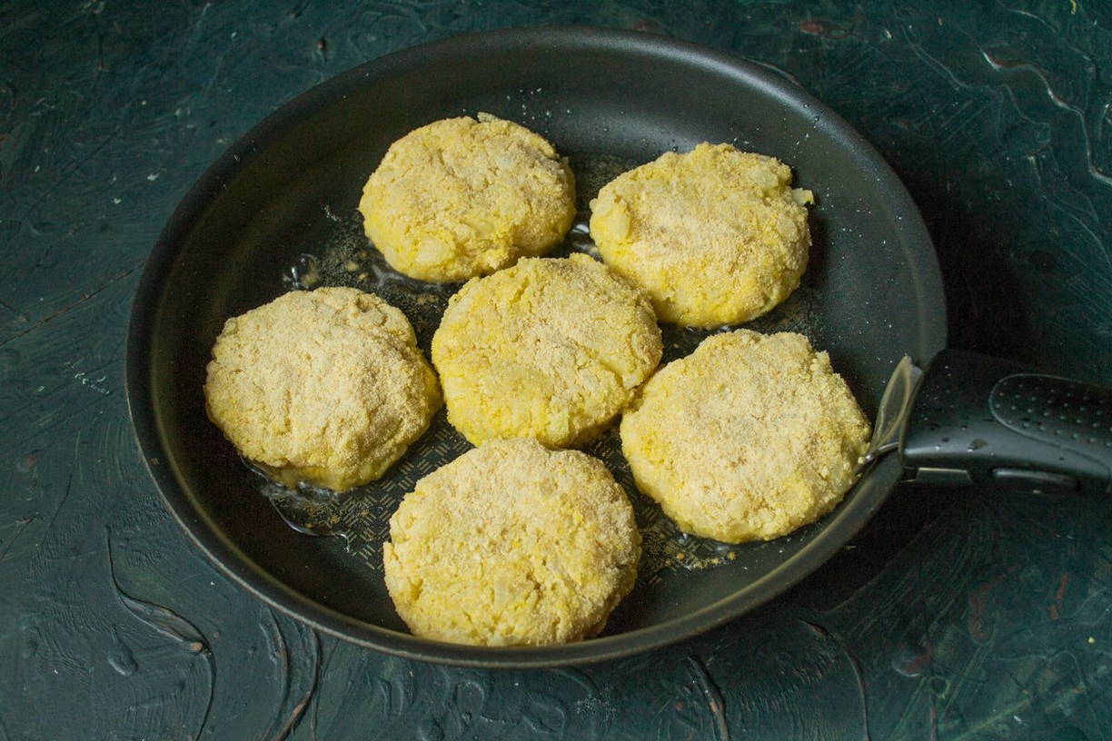 Капустные котлеты без муки и манки