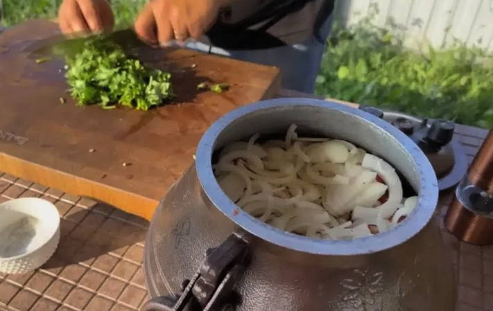 Хашлама в афганском казане