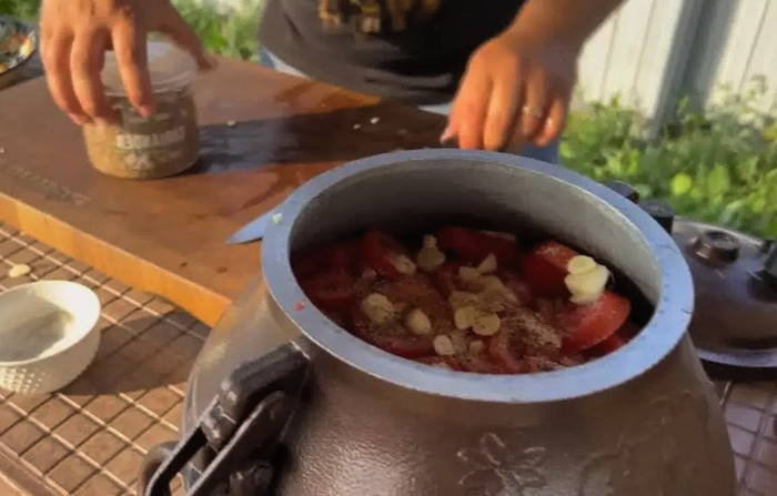 Хашлама в афганском казане