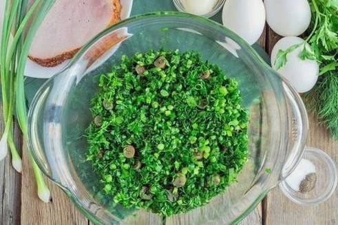 Салат «Лесная поляна» с шампиньонами классический