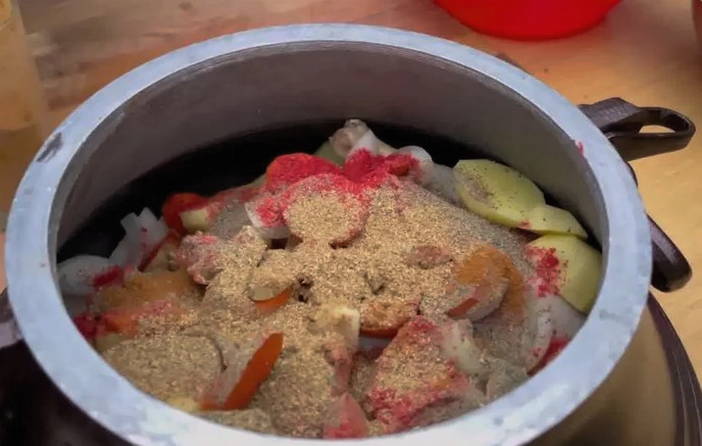 Курица в афганском казане