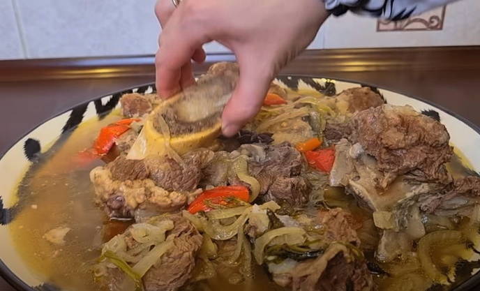 Мясо в афганском казане