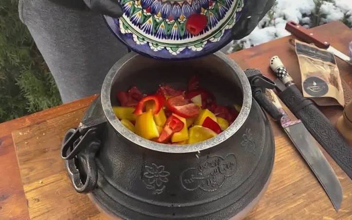 Лагман в афганском казане