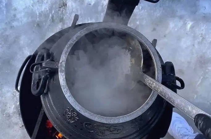 Плов в афганском казане на костре