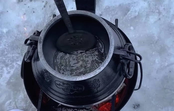 Плов в афганском казане на костре