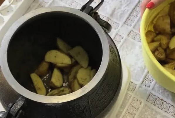 Картошка в афганском казане
