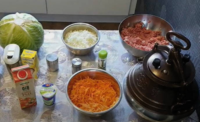 Голубцы в афганском казане