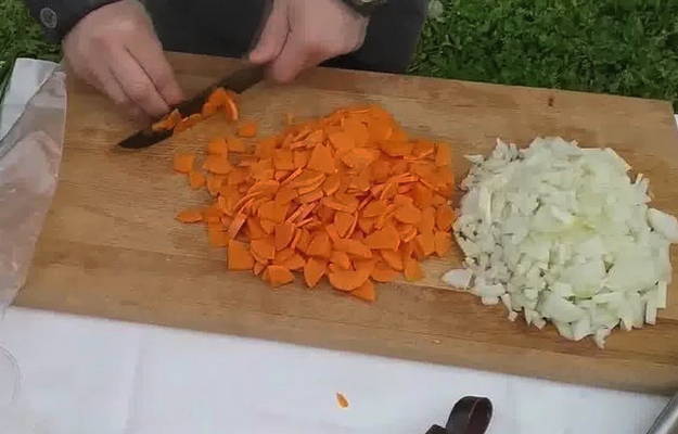 Перловка с мясом в афганском казане