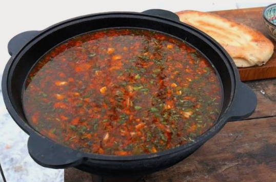 Харчо в афганском казане