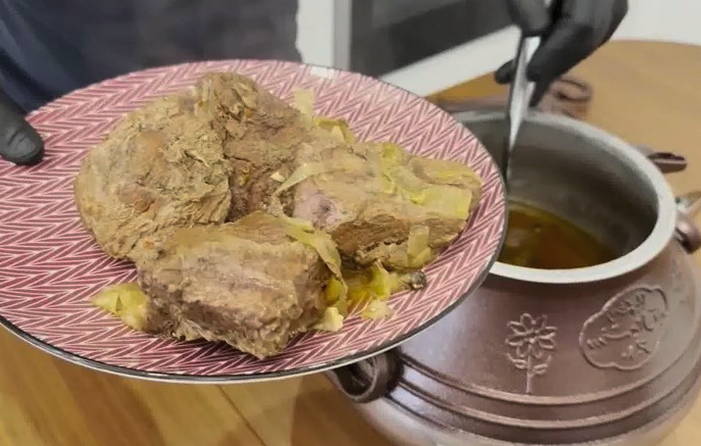 Мясо по-кремлевски в афганском казане