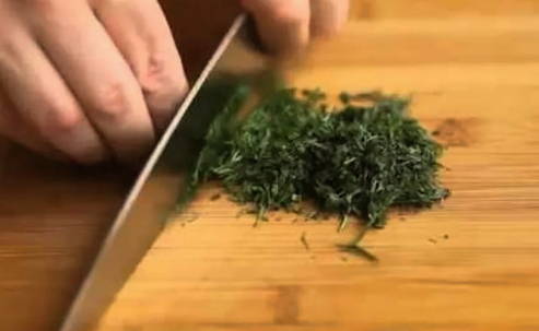 ПП салат с кальмаром, яйцом и огурцом