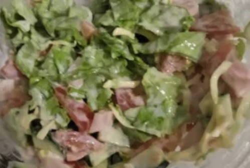 ПП салат с ветчиной из индейки