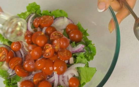 ПП салат с ветчиной