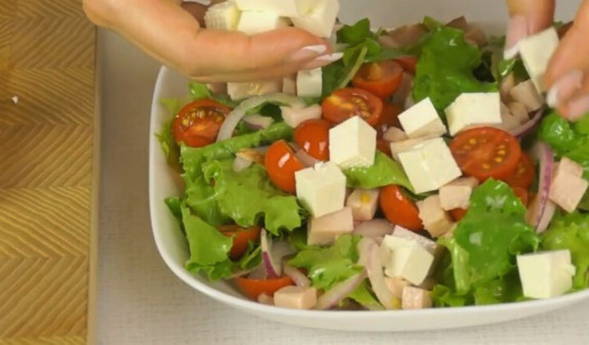 ПП салат с ветчиной