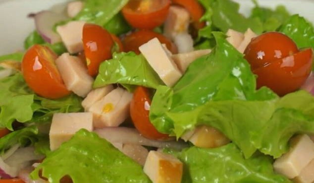 ПП салат с ветчиной