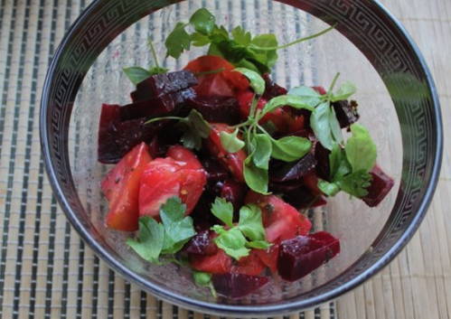 ПП салат с вареной свеклой