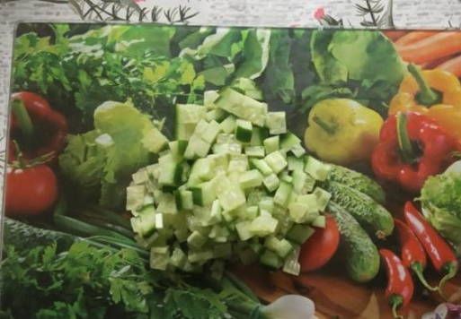 ПП крабовый салат с кукурузой