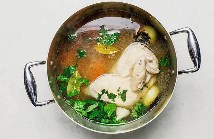 Куриный суп с шампиньонами и картофелем